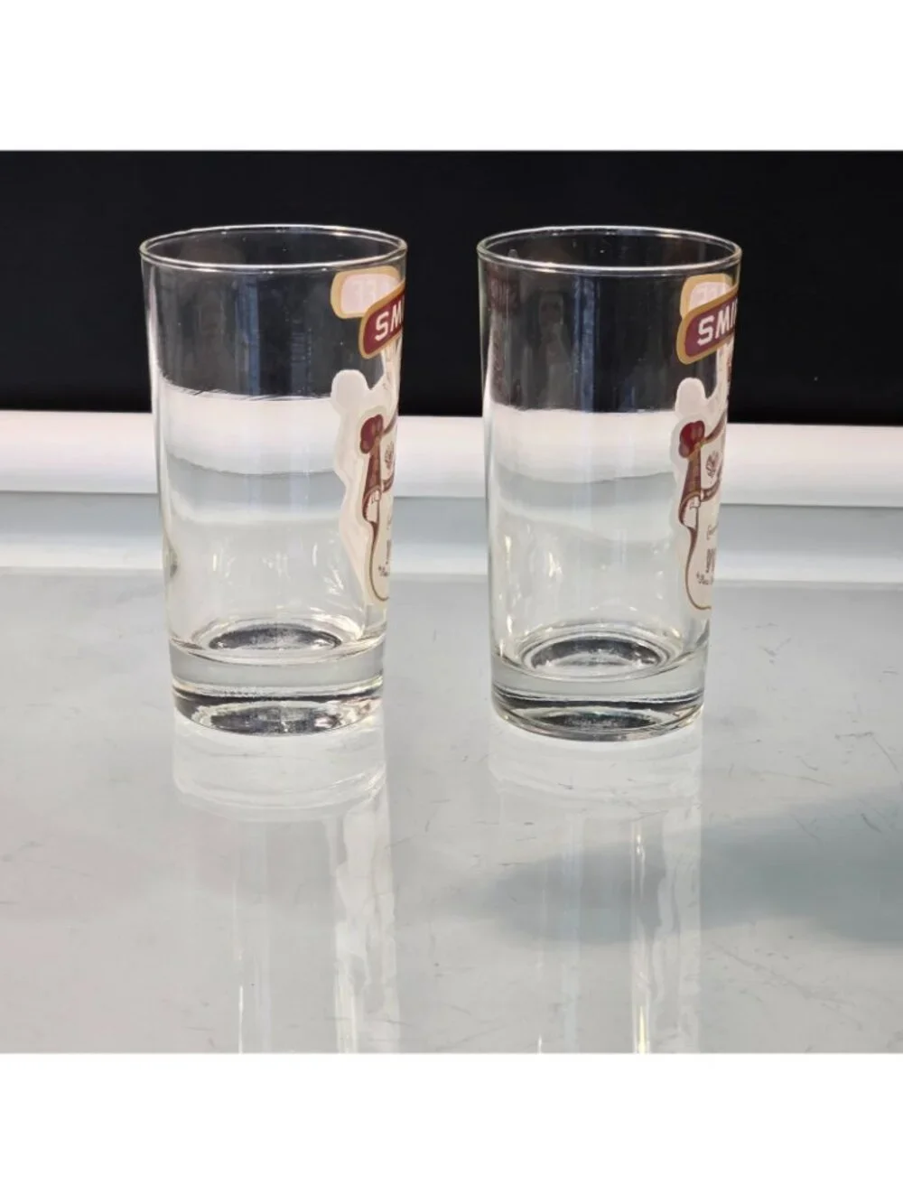 Smirnoff Vodka Cocktail Glasses Vintage Canada Set of 2